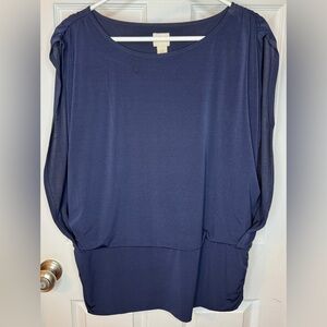 Chico's Classic Navy Women's Sleeveless Blouse Size 3 (XL)